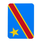 Magnet Flexible Drapeau du Congo Kinshasa (Vertical)