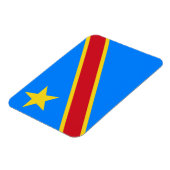 Magnet Flexible Drapeau du Congo Kinshasa (Côté Gauche)