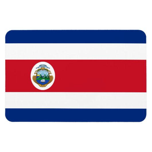 Magnet Flexible Drapeau du Costa Rica (Horizontal)