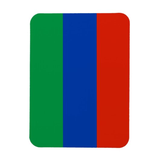 Magnet Flexible Drapeau du Daghestan (Vertical)