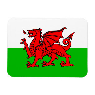 Magnet Flexible Drapeau du dragon rouge gallois du Pays de Galles