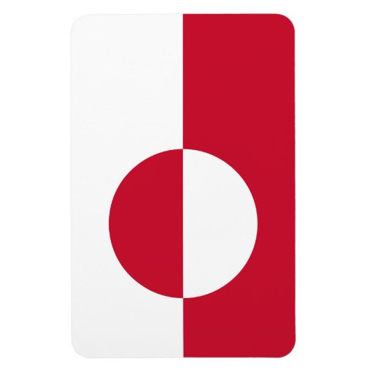 Magnet Flexible Drapeau du Groenland (Vertical)