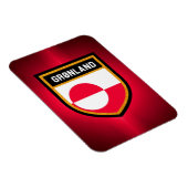 Magnet Flexible Drapeau du Groenland (Côté Droit)