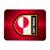 Magnet Flexible Drapeau du Groenland (Horizontal)