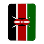 Magnet Flexible Drapeau du Kenya (Vertical)