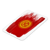 Magnet Flexible Drapeau du Kirghizistan (Côté Gauche)