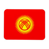 Magnet Flexible Drapeau du Kirghizistan (Horizontal)