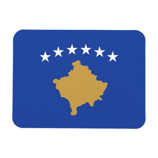 Magnet Flexible Drapeau du Kosovo (Horizontal)