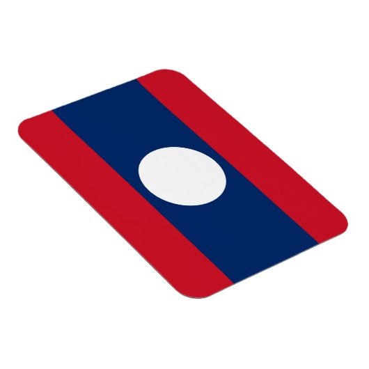 Magnet Flexible Drapeau du Laos (Côté Droit)