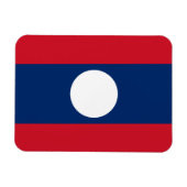 Magnet Flexible Drapeau du Laos (Horizontal)