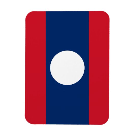Magnet Flexible Drapeau du Laos (Vertical)