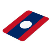 Magnet Flexible Drapeau du Laos (Côté Gauche)