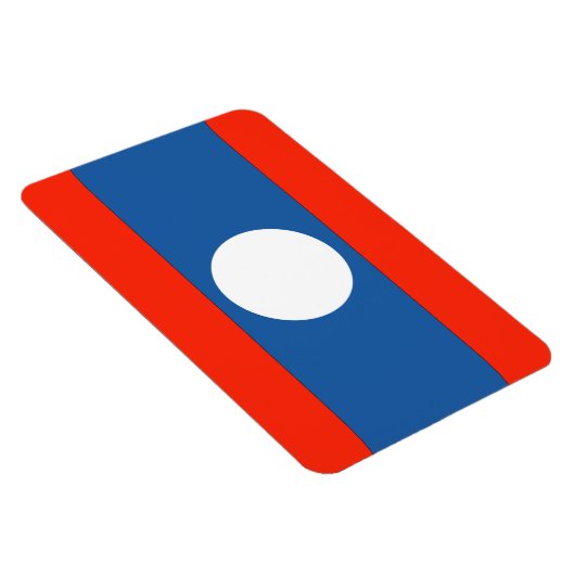 Magnet Flexible Drapeau du Laos (Côté Droit)