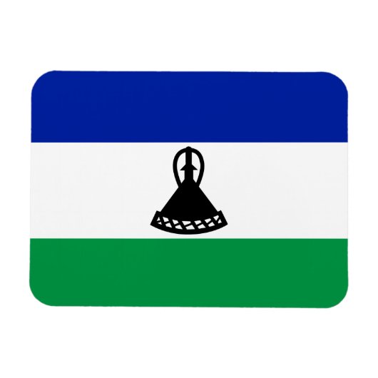 Magnet Flexible Drapeau du Lesotho (Horizontal)