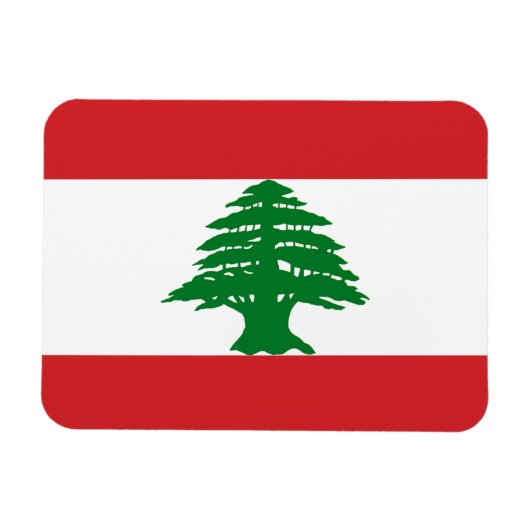 Magnet Flexible Drapeau du Liban (Horizontal)