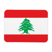 Magnet Flexible Drapeau du Liban (Horizontal)