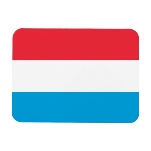 Magnet Flexible Drapeau du Luxembourg (Horizontal)