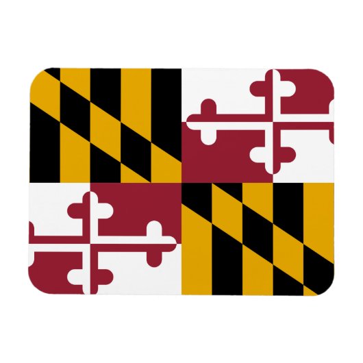 Magnet Flexible Drapeau du Maryland (Horizontal)