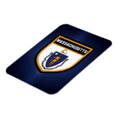 Magnet Flexible Drapeau du Massachusetts (Côté Gauche)