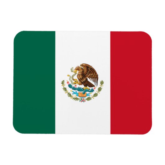 Magnet Flexible Drapeau du Mexique (Horizontal)