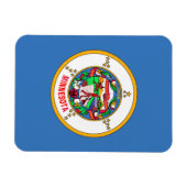 Magnet Flexible Drapeau du Minnesota (Horizontal)