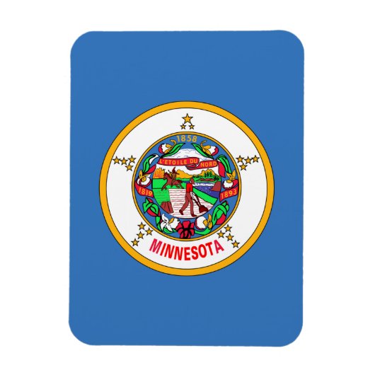 Magnet Flexible Drapeau du Minnesota (Vertical)