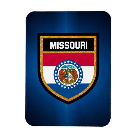 Magnet Flexible Drapeau du Missouri (Vertical)