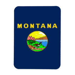Magnet Flexible Drapeau du Montana