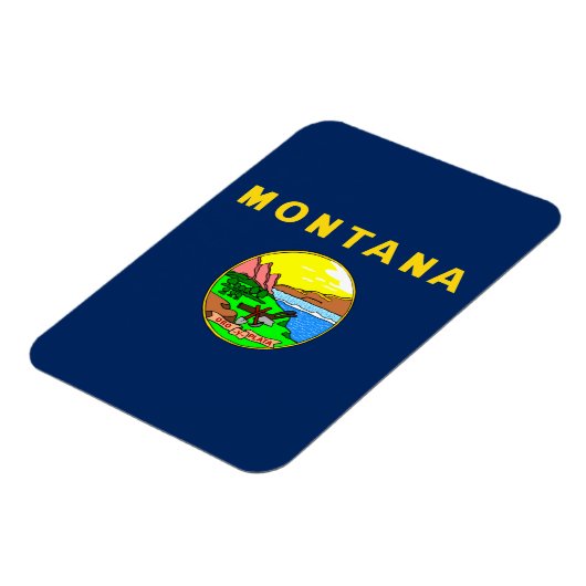 Magnet Flexible Drapeau du Montana (Côté Gauche)