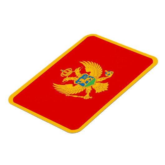 Magnet Flexible Drapeau du Monténégro (Côté Gauche)