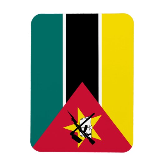 Magnet Flexible Drapeau du Mozambique (Vertical)