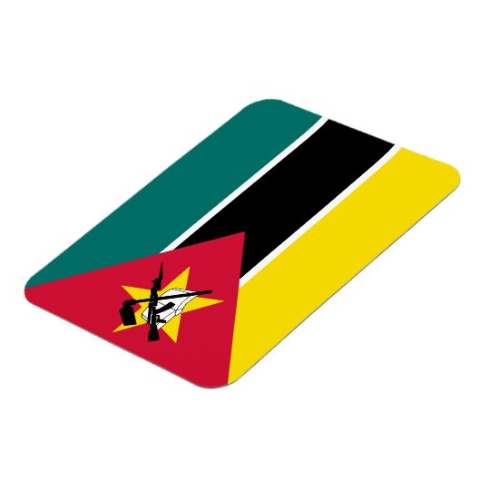 Magnet Flexible Drapeau du Mozambique (Côté Gauche)