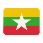 Magnet Flexible Drapeau du Myanmar (Horizontal)