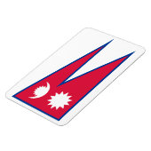 Magnet Flexible Drapeau du Népal (Côté Gauche)
