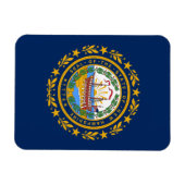 Magnet Flexible Drapeau du New Hampshire (Horizontal)