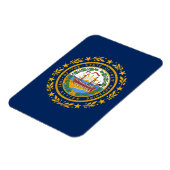 Magnet Flexible Drapeau du New Hampshire (Côté Gauche)