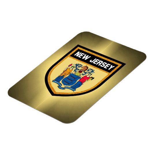 Magnet Flexible Drapeau du New Jersey (Côté Gauche)