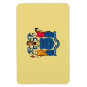 Magnet Flexible Drapeau du New Jersey (Vertical)