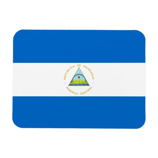 Magnet Flexible Drapeau du Nicaragua (Horizontal)