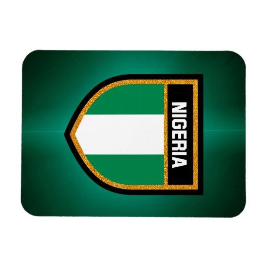 Magnet Flexible Drapeau du Nigéria (Horizontal)