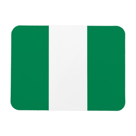 Magnet Flexible Drapeau du Nigeria (Horizontal)