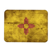 Magnet Flexible Drapeau du Nouveau-Mexique usé; (Horizontal)