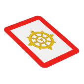 Magnet Flexible Drapeau du Royaume de Sikkim (Côté Droit)