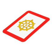 Magnet Flexible Drapeau du Royaume de Sikkim (Côté Gauche)