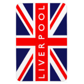 Magnet Flexible Drapeau du Royaume-Uni Liverpool (Vertical)