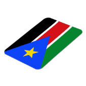 Magnet Flexible Drapeau du Soudan du Sud (Côté Gauche)
