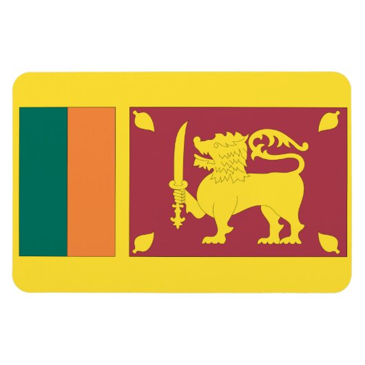 Magnet Flexible Drapeau du Sri Lanka (Horizontal)