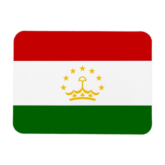 Magnet Flexible Drapeau du Tadjikistan (Horizontal)