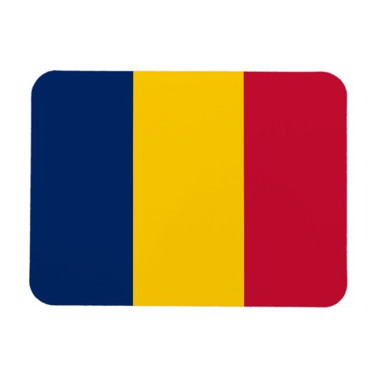 Magnet Flexible Drapeau du Tchad (Horizontal)