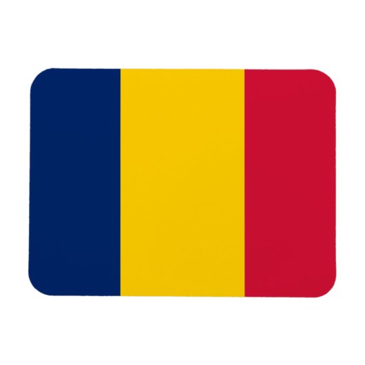 Magnet Flexible Drapeau du Tchad (Horizontal)